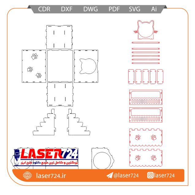 تصویر طرح جای خواب گربه #2